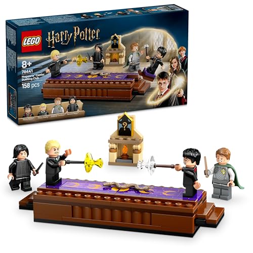 LEGO Harry Potter Schloss Hogwarts: Duellierclub, Bauset mit 4 Minifiguren inkl. Draco Malfoy, Gilderoy Lockhart & Severus Snape, Set mit Funktion zum Umstürzen für Jungen & Mädchen ab 8 Jahren 76441 von LEGO
