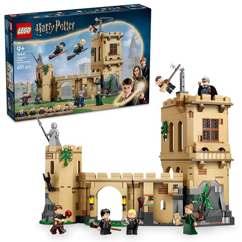 LEGO Harry Potter Schloss Hogwarts: Flugstunden, Abenteuer-Spielset mit 6 Minifiguren zum Sammeln, inkl. Draco Malfoy & Professor McGonagall, Rollenspiel Set für Jungen und Mädchen ab 9 Jahren 76447 von LEGO