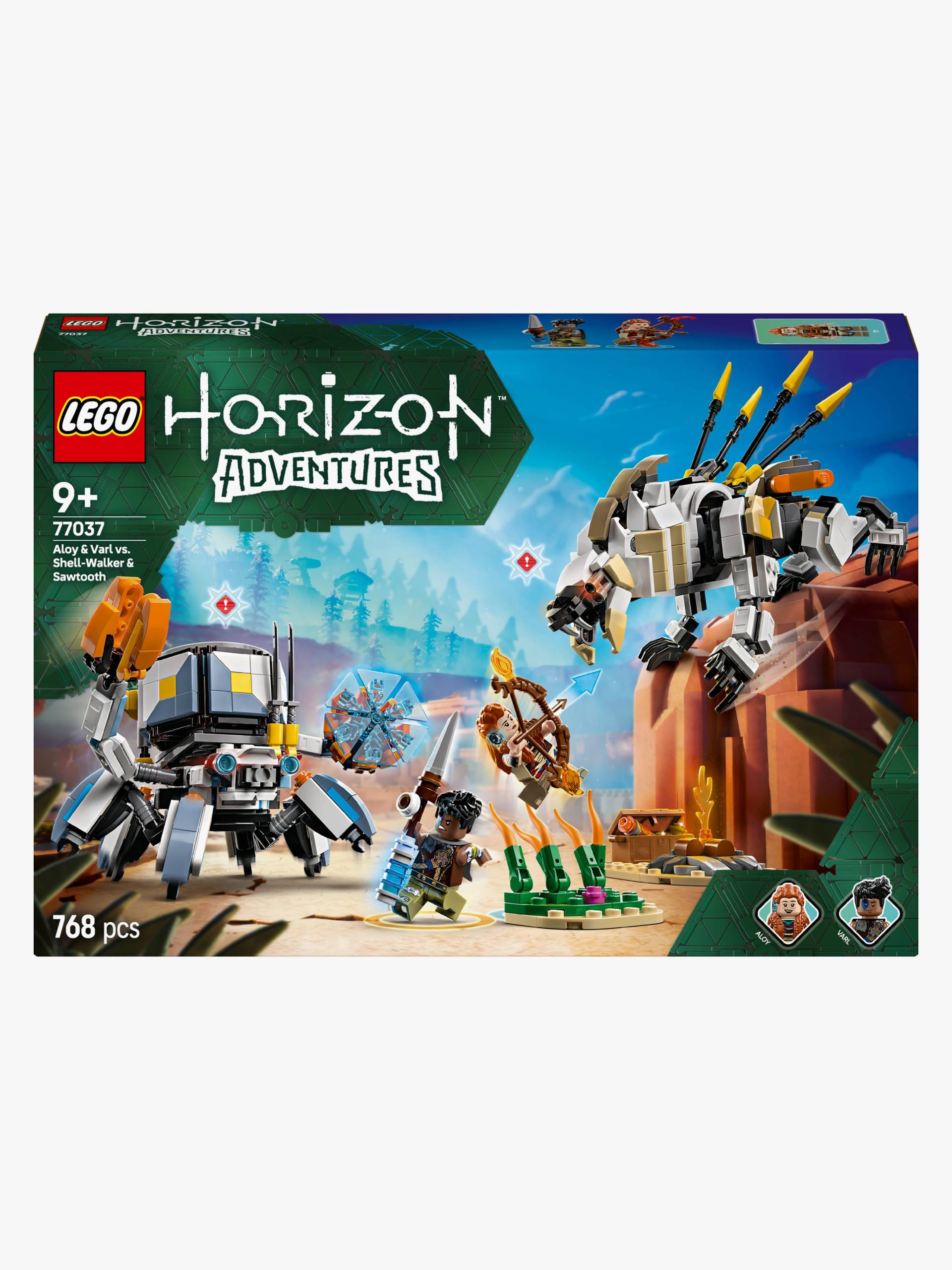LEGO Horizon 77037 Aloy und Varl vs. Panzerwanderer und Sägezahn von LEGO