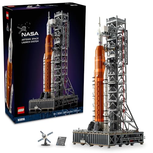 LEGO Icons 10341 NASA Artemis Weltraumstartsystem, Heim- und Bürodekoration, Weltraumgeschenk für Erwachsene, DIY-Modellbausatz, lustiges Projekt für Erwachsene, enthält Orion-Kapsel und Startturm LEGO Icons 10341 NASA Artemis Weltraumstartsystem, Heim- und Bürodekoration, Weltraumgeschenk für Erwachsene, DIY-Modellbausatz, lustiges Projekt für Erwachsene, enthält Orion-Kapsel und Startturm von LEGO