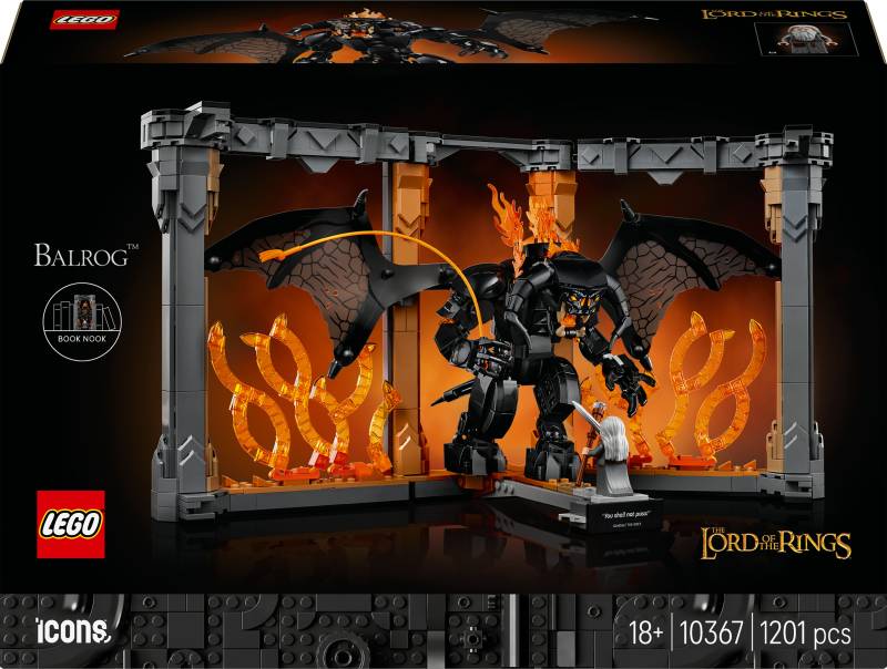 LEGO Icons 10367 Der Herr der Ringe: Balrog Bücherstütze von LEGO
