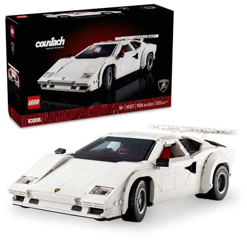 LEGO Icons Lamborghini Countach 5000 Quattrovalvole Modellauto-Bauset – Sammelbauset für Erwachsene, ab 18 Jahren, detailliert mit Scherentüren, V12-Motor & mehr 10337 LEGO Icons Lamborghini Countach 5000 Quattrovalvole Modellauto-Bauset – Sammelbauset für Erwachsene, ab 18 Jahren, detailliert mit Scherentüren, V12-Motor & mehr 10337 von LEGO