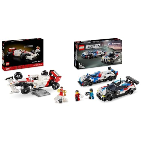 LEGO Icons McLaren MP4/4 & Ayrton Senna Modellauto Set, F1 Rennwagen Bausatz & Speed Champions BMW M4 GT3 & BMW M Hybrid V8 Rennwagen Auto-Spielzeug LEGO Icons McLaren MP4/4 & Ayrton Senna Modellauto Set, F1 Rennwagen Bausatz & Speed Champions BMW M4 GT3 & BMW M Hybrid V8 Rennwagen Auto-Spielzeug von LEGO
