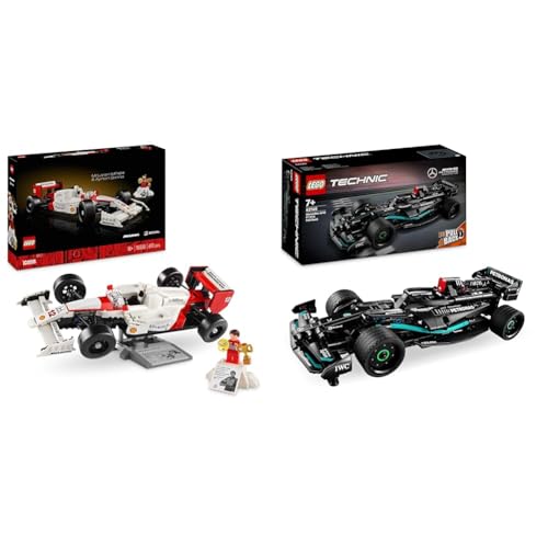LEGO Icons McLaren MP4/4 & Ayrton Senna Modellauto Set, F1 Rennwagen Bausatz & Technic Mercedes-AMG F1 W14 E Performance Pull-Back, Modell-Rennwagen LEGO Icons McLaren MP4/4 & Ayrton Senna Modellauto Set, F1 Rennwagen Bausatz & Technic Mercedes-AMG F1 W14 E Performance Pull-Back, Modell-Rennwagen von LEGO