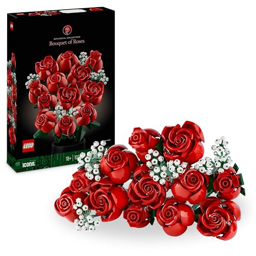 LEGO Botanicals Rosenstrauß - Kunstblumen als Zimmer-Deko - Botanik Kollektion Set für Erwachsene - Geschenk für Frauen, Freundin oder Freund - Künstliche Pflanzen 10328 LEGO Botanicals Rosenstrauß - Kunstblumen als Zimmer-Deko - Botanik Kollektion Set für Erwachsene - Geschenk für Frauen, Freundin oder Freund - Künstliche Pflanzen 10328 von LEGO