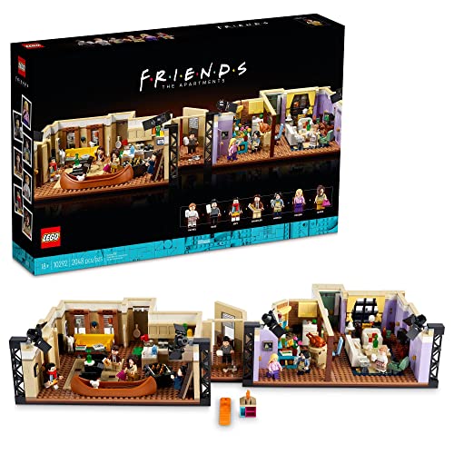 LEGO Icons The Friends Apartments 10292, Friends TV-Show-Geschenk aus der Iconic Serie, detailliertes Modell-Set, Sammler-Bauset mit 7 Minifiguren Ihrer Lieblingscharaktere von LEGO