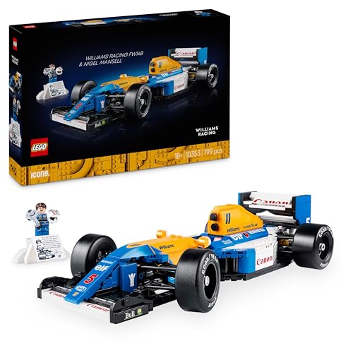 LEGO Icons Williams Racing FW14B mit Nigel Mansell - F1 Modellauto Set mit Rennfahrer Minifigur zum Sammeln - Schreibtischdeko mit Ständer - Geschenk für Erwachsene & Jugendliche Motorsportfans 10353 LEGO Icons Williams Racing FW14B mit Nigel Mansell - F1 Modellauto Set mit Rennfahrer Minifigur zum Sammeln - Schreibtischdeko mit Ständer - Geschenk für Erwachsene & Jugendliche Motorsportfans 10353 von LEGO