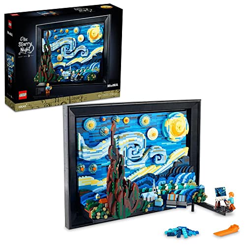 LEGO Ideas 21333 Vincent Van Gogh Die sternenklare Nacht Kunstdruck auf Leinwand von LEGO