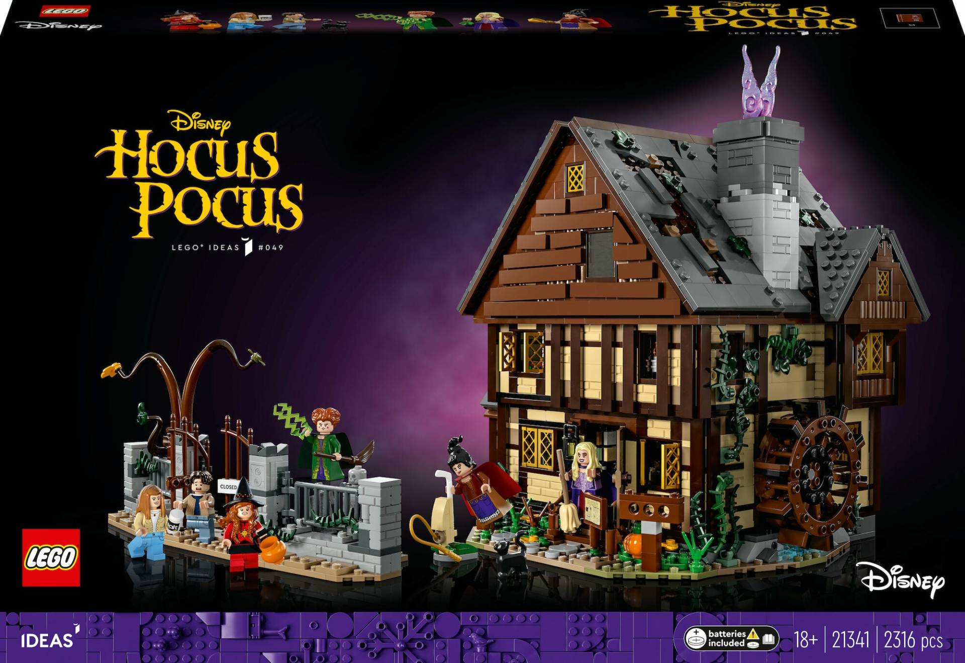 LEGO Ideas 21341 Disney Hocus Pocus: Das Hexenhaus der Sanderson-Schwestern von LEGO