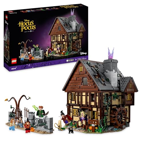 LEGO Ideas Disney Hocus Pocus: The Sanderson Sisters' Cottage 21341 Collectible Building Set, Gift Idea for Adults and Fans of The Hocus Pocus Halloween Movie, Braun von LEGO