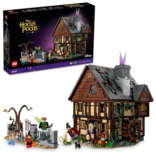 LEGO Ideas Hocus Pocus Disney: Das Anwesen der Sanderson-Schwestern 21341 Bauset Ein Halloween-Geschenk für Erwachsene von LEGO