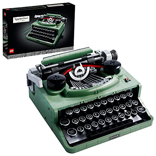 LEGO Ideas Schreibmaschine, Basteln für Erwachsene, Retro-Modell zum Sammeln und Dekorieren, kreative Hobbys, einzigartige Geschenkidee 21327 von LEGO