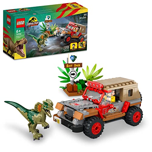 LEGO Jurassic Park 30th Aniversary 76958 - Hinterhalt des Dilophosaurus (211 Teile) von LEGO