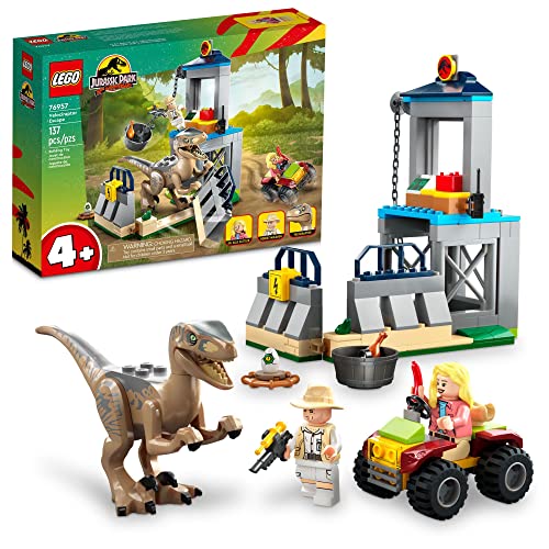 LEGO Jurassic World 76957 - Flucht des Velociraptors (137 Teile) von LEGO