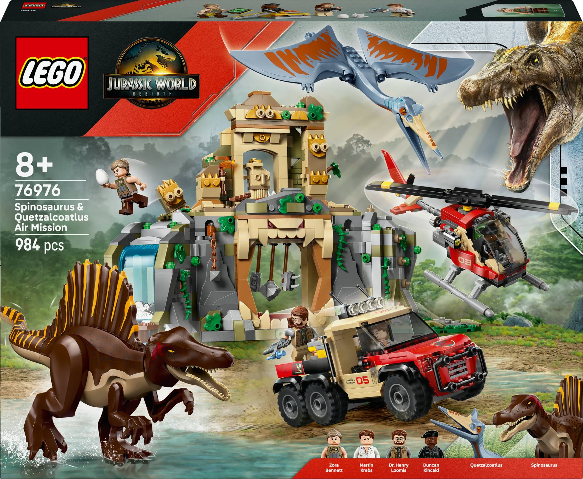 LEGO Jurassic World 76976 Spinosaurier &  Quetzalcoatlus: Hubschrauber-Einsatz von LEGO