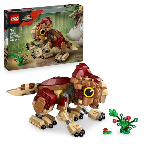 LEGO Jurassic World Babydinosaurier Dolores: Aquilops – Spielzeug-Dinosaurier zum Bauen und Spielen mit Spielpflanze – Geschenk für Kinder ab 7 Jahren und Fans des Films Die Wiedergeburt – 76970 LEGO Jurassic World Babydinosaurier Dolores: Aquilops – Spielzeug-Dinosaurier zum Bauen und Spielen mit Spielpflanze – Geschenk für Kinder ab 7 Jahren und Fans des Films Die Wiedergeburt – 76970 von LEGO