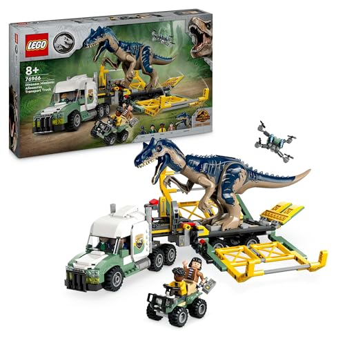 LEGO Jurassic World Dinosaurier-Missionen: Allosaurus-Transporter, Dino-Spielset, Geschenkidee für Kinder mit den Minifiguren Kenji, Darius und Yaz, für Jungen und Mädchen ab 8 Jahren 76966 LEGO Jurassic World Dinosaurier-Missionen: Allosaurus-Transporter, Dino-Spielset, Geschenkidee für Kinder mit den Minifiguren Kenji, Darius und Yaz, für Jungen und Mädchen ab 8 Jahren 76966 von LEGO