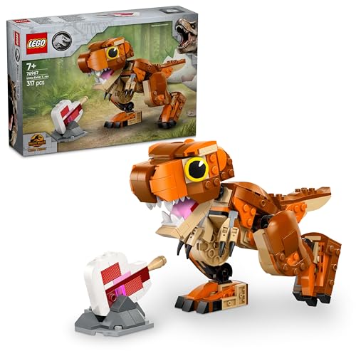 LEGO Jurassic World Little Eatie: T.Rex, Bauspielzeug für Jungen und Mädchen ab 7 Jahren, Bauset mit Dinosaurier, Geschenk für Kinder, Modell mit beweglichem Maul, Kopf und Schwanz 76967 LEGO Jurassic World Little Eatie: T.Rex, Bauspielzeug für Jungen und Mädchen ab 7 Jahren, Bauset mit Dinosaurier, Geschenk für Kinder, Modell mit beweglichem Maul, Kopf und Schwanz 76967 von LEGO