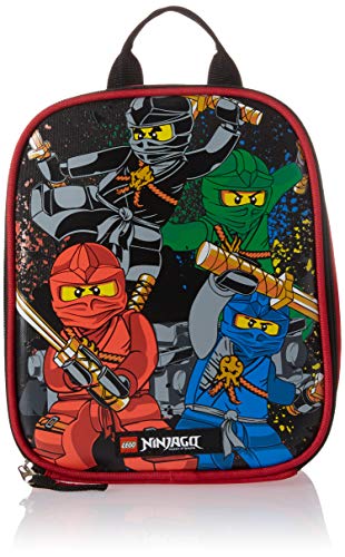 LEGO NINJAGO Lunchbox, isolierte, weiche, wiederverwendbare Lunchtasche, Mahlzeitenbehälter für Jungen und Mädchen, perfekt für Schule oder Reisen, Mahlzeiten-Tragetasche, um Lebensmittel und Getränke von LEGO