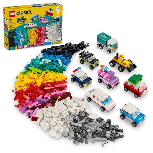 LEGO Klassische kreative Fahrzeuge, buntes Baustein-Bauset mit Eiswagen, Polizeiautospielzeug, Modellstadtautos und mehr, Geschenk oder Auto-Spielzeug für Jungen, Mädchen und Kinder ab 5 Jahren, 11036 LEGO Klassische kreative Fahrzeuge, buntes Baustein-Bauset mit Eiswagen, Polizeiautospielzeug, Modellstadtautos und mehr, Geschenk oder Auto-Spielzeug für Jungen, Mädchen und Kinder ab 5 Jahren, 11036 von LEGO