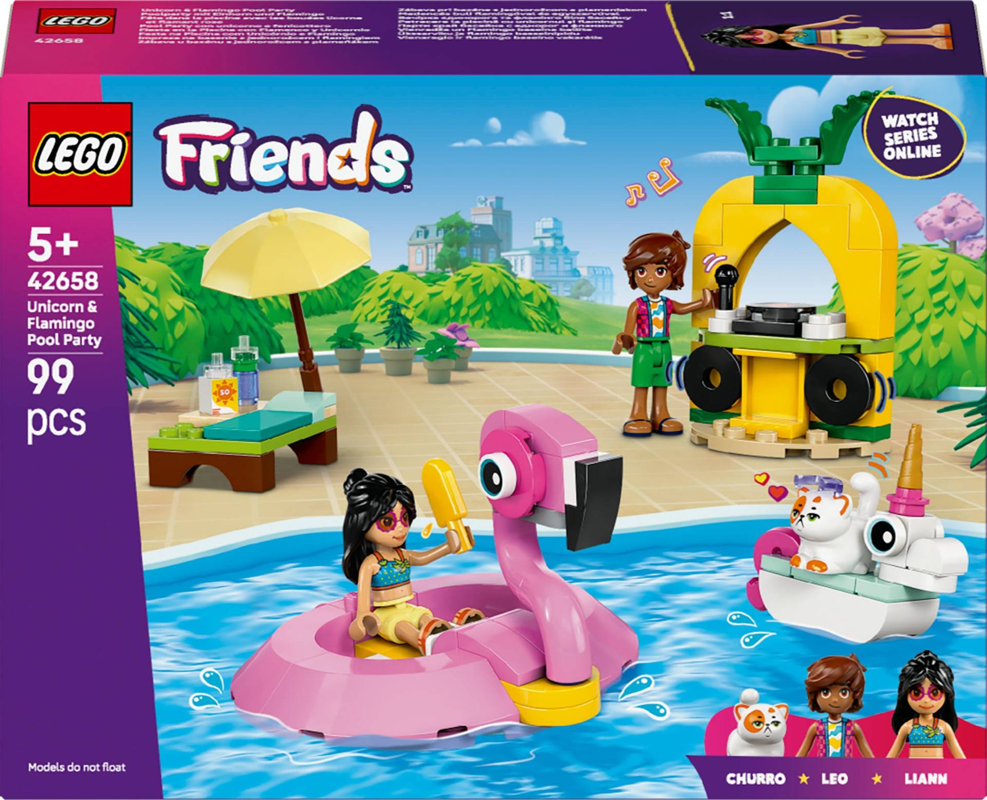 LEGO Friends 42658 Poolparty mit Einhorn und Flamingo von LEGO