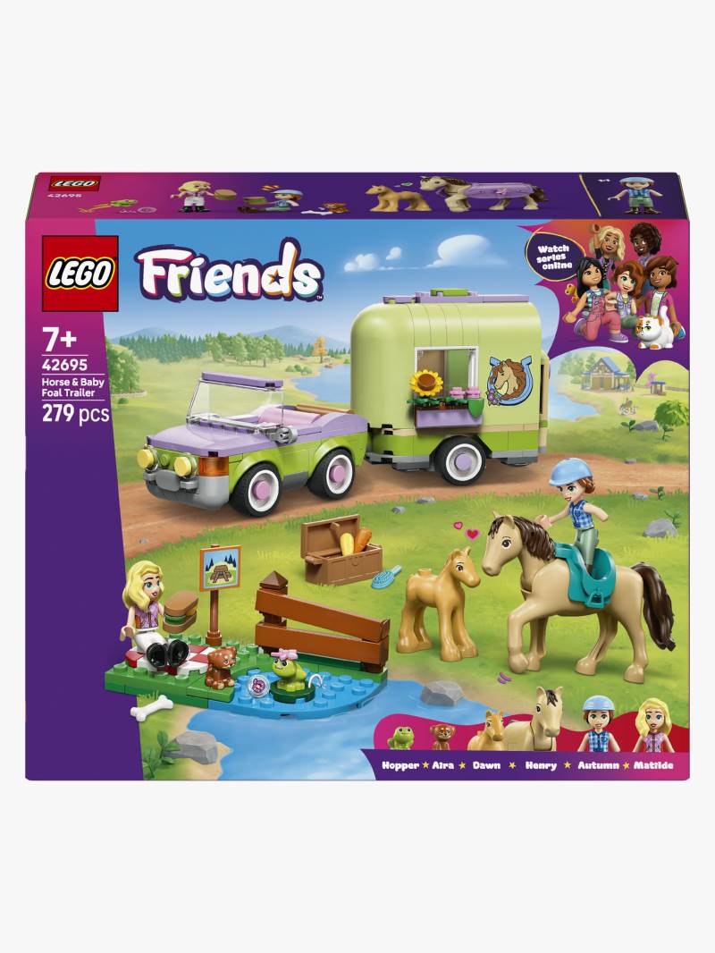 LEGO Friends 42695 Pferd und Fohlen mit Pferdeanhänger von LEGO