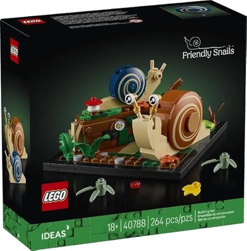 LEGO Limited Edition Ideas 40788 Freundliche Schnecken (Friendly Smails) Botanical Blumen Pflanzen Sammelset von LEGO