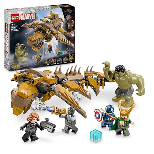 LEGO Marvel Avengers vs. Leviathan, Bauspielzeug, Set mit dem Hulk und den Minifiguren Captain America, Loki, Black Widow und Chitauri, Avengers-Spielset für Jungen und Mädchen ab 7 Jahren 76290 LEGO Marvel Avengers vs. Leviathan, Bauspielzeug, Set mit dem Hulk und den Minifiguren Captain America, Loki, Black Widow und Chitauri, Avengers-Spielset für Jungen und Mädchen ab 7 Jahren 76290 von LEGO