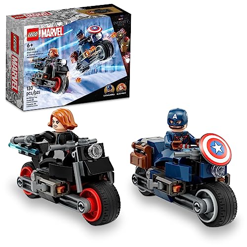 LEGO Marvel Black Widow & Captain America Motorcycles 76260 BuildableToy for Kids Ages 6-8, Marvel Playset Based on The Avengers: Age of Ultron Movie with a Captain America Bike and 2 Minifigures LEGO Marvel Black Widow & Captain America Motorcycles 76260 BuildableToy for Kids Ages 6-8, Marvel Playset Based on The Avengers: Age of Ultron Movie with a Captain America Bike and 2 Minifigures von LEGO