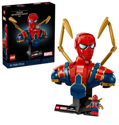 LEGO ǀ Marvel Iron Spider-Man Büste, Superhelden-Bauset zum Sammeln und Verschenken für Erwachsene, baubare Superheldenfigur, anspruchsvolles Bauprojekt für Baumeister 76326 LEGO ǀ Marvel Iron Spider-Man Büste, Superhelden-Bauset zum Sammeln und Verschenken für Erwachsene, baubare Superheldenfigur, anspruchsvolles Bauprojekt für Baumeister 76326 von LEGO