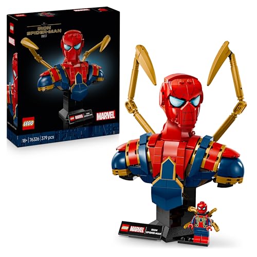 LEGO ǀ Marvel Iron Spider-Man Büste, Superhelden-Bauset zum Sammeln und Verschenken für Erwachsene, baubare Superheldenfigur, anspruchsvolles Bauprojekt für Baumeister 76326 LEGO ǀ Marvel Iron Spider-Man Büste, Superhelden-Bauset zum Sammeln und Verschenken für Erwachsene, baubare Superheldenfigur, anspruchsvolles Bauprojekt für Baumeister 76326 von LEGO