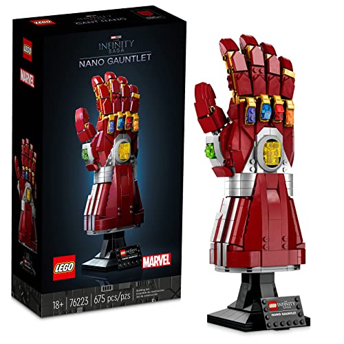 LEGO Marvel Nano Gauntlet, Iron Man Modell mit Infinity Steinen, 76223 Avengers: Endgame Film Set, Sammlerstücke, Geschenkidee für Erwachsene und Jugendliche von LEGO