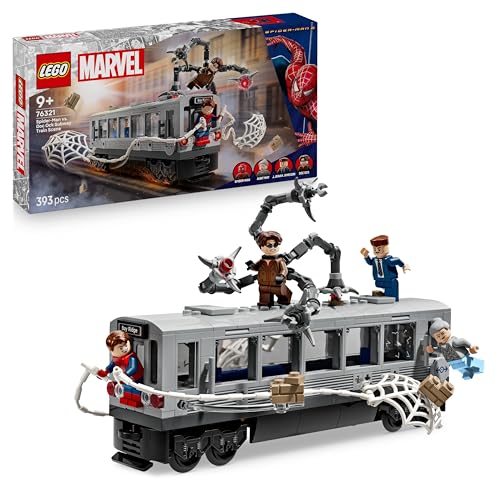 LEGO ǀ Marvel Spider-Man vs. Doc Ock: Showdown in der U-Bahn - Kreatives Spielzeug mit Superhelden Minifiguren - Spielzeug Zugmodell - Kinder Geschenk für Jungen und Mädchen ab 9 Jahren - 76321 von LEGO
