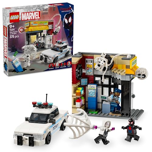 LEGO Marvel Spider-Verse: Miles Morales vs. Spot - Superhelden Spielset mit Spielzeug Auto - 4 Minifiguren und Mini-Markt - Geschenk für Jungen und Mädchen ab 9 Jahren 76311 von LEGO