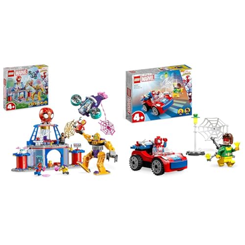 LEGO Marvel Spidey und Seine Super-Freunde Das Hauptquartier von Spideys Team & Marvel Spider-Mans Auto und Doc Ock Set, Spidey und Seine Super-Freunde LEGO Marvel Spidey und Seine Super-Freunde Das Hauptquartier von Spideys Team & Marvel Spider-Mans Auto und Doc Ock Set, Spidey und Seine Super-Freunde von LEGO