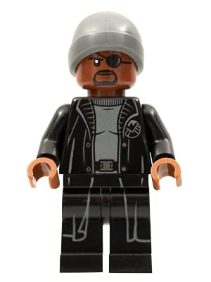 LEGO Marvel Super Heroes Nick Fury Grey Beanie Minifigur von 76196 (Bagged) von LEGO