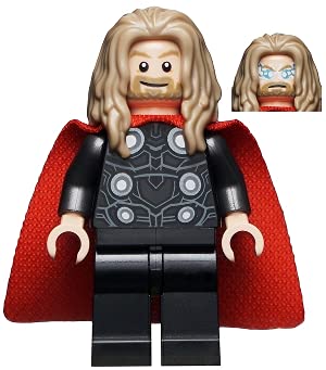 LEGO Marvel Super Heroes Thor Long Dark Tan Hair Minifigur from 76192 (Bagged) von LEGO