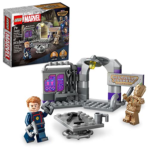 LEGO Marvel Wächter der Galaxy Headquarters 76253, Super Hero Gebäude Spielzeug Set aus Wächtern des Galaxy 3 mit Groot und Stern-Lord Minifigures, Gift für Kinder, Jungen und Mädchen Ages 7 and up von LEGO