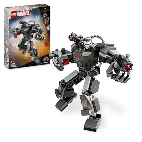 LEGO Marvel War Machine Mech, baubares Superhelden-Spielzeug mit 3 Shootern für Kinder, legendäre Actionfigur aus dem MCU, Geschenk für Jungs und Mädchen ab 6 Jahren 76277 von LEGO