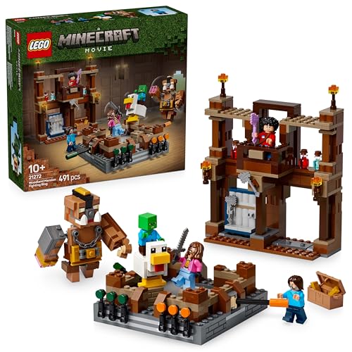LEGO Minecraft Waldanwesen mit Boxring - Set für Gamer mit Zombie und Oberborst - Interaktives Bauspielzeug mit Ausrüstung und Tränken - Geschenk für Jungen & Mädchen ab 10 Jahren - 21272 von LEGO