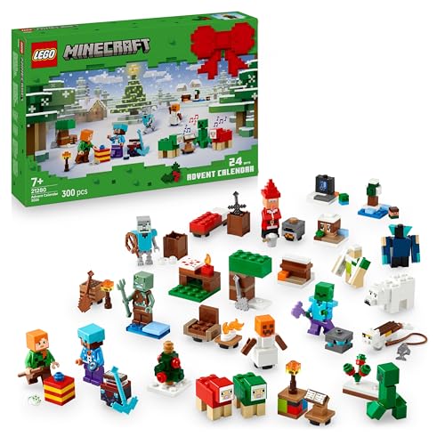 LEGO Minecraft Adventskalender 2025 - Weihnachten Spielzeug für Jungen & Mädchen ab 7 Jahren - 24 Überraschungen inkl. Minifiguren & Mini-Modellen - Kinder Spielset - Gaming Geschenk zum Advent 21280 LEGO Minecraft Adventskalender 2025 - Weihnachten Spielzeug für Jungen & Mädchen ab 7 Jahren - 24 Überraschungen inkl. Minifiguren & Mini-Modellen - Kinder Spielset - Gaming Geschenk zum Advent 21280 von LEGO