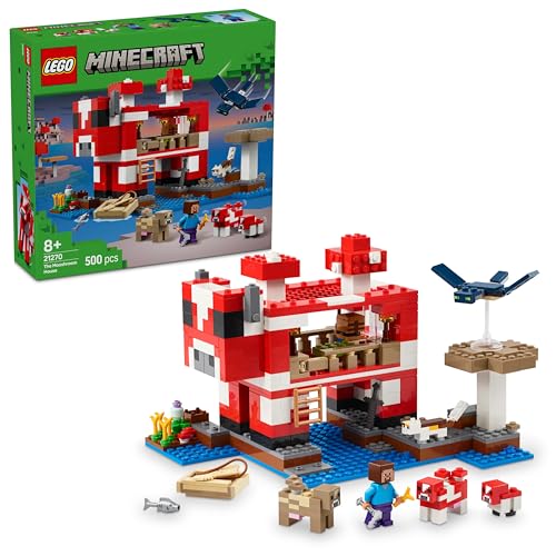 LEGO Minecraft Das Pilzkuh-Haus, Bauspielzeug zum Videospiel, Modell im Pilzland mit Minifiguren, Steve und weitere Charaktere, Spielset für Jungen und Mädchen ab 8 Jahren 21270 LEGO Minecraft Das Pilzkuh-Haus, Bauspielzeug zum Videospiel, Modell im Pilzland mit Minifiguren, Steve und weitere Charaktere, Spielset für Jungen und Mädchen ab 8 Jahren 21270 von LEGO