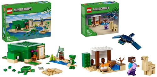 LEGO Minecraft Das Schildkrötenstrandhaus & Minecraft Steves Wüstenexpedition LEGO Minecraft Das Schildkrötenstrandhaus & Minecraft Steves Wüstenexpedition von LEGO