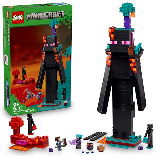 LEGO Minecraft Der Enderman-Turm - Spielzeug umbaubar in 2 Festungen - Inkl. 2 Endermen Figuren und Netherportal - Geschenk für Jungen, Mädchen und Gaming Fans ab 9 Jahren - 21279 LEGO Minecraft Der Enderman-Turm - Spielzeug umbaubar in 2 Festungen - Inkl. 2 Endermen Figuren und Netherportal - Geschenk für Jungen, Mädchen und Gaming Fans ab 9 Jahren - 21279 von LEGO