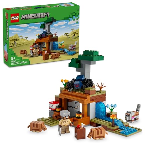 LEGO Minecraft Die Expedition zur Gürteltiermine, Set mit Minifigur aus dem Videospiel, Bauspielzeug mit Charakteren, Geschenk für Jungen und Mädchen ab 8 Jahren 21269 von LEGO