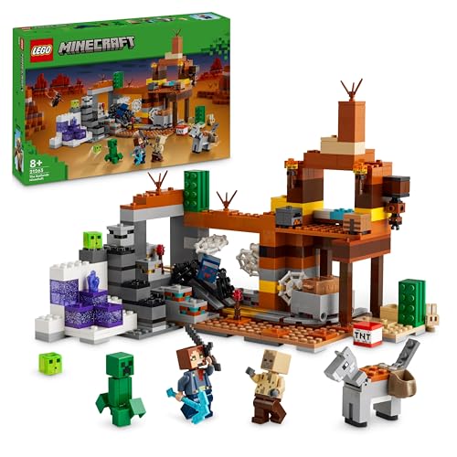 LEGO Minecraft Die Mine in den Badlands, Bergbau-Spielzeug zum Videospiel, Set für Jungen und Mädchen ab 8 Jahren, Bauspaß Steinen, Abenteuerset, Geburtstagsgeschenk 21263 LEGO Minecraft Die Mine in den Badlands, Bergbau-Spielzeug zum Videospiel, Set für Jungen und Mädchen ab 8 Jahren, Bauspaß Steinen, Abenteuerset, Geburtstagsgeschenk 21263 von LEGO