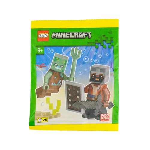 Lego Minecraft Mini-Set – Mutiger Held vs. Ertrunkener! Episches Unterwasser-Duell mit Minifigur von LEGO
