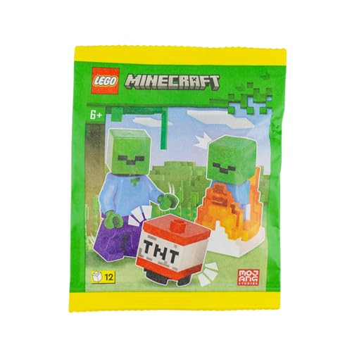 Lego Minecraft Mini Set – Zombie-Action mit brennendem Baby-Zombie & TNT – Kreativer Spielspaß für echte Fans! von LEGO