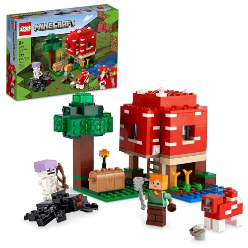 LEGO Minecraft The Mushroom House 21179 Building Kit; Toy House Playset; Great Gift for Kids and Players Aged 8+ (272 Pieces) von LEGO