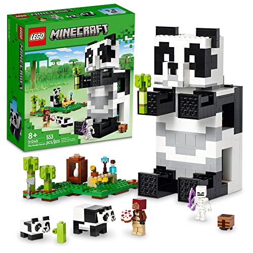 LEGO Minecraft The Panda Haven, Bewegliches Spielzeughaus mit Baby-Pandas Tierfiguren, Gaming-Spielzeug für Kinder, Geschenkidee für Jungen und Mädchen ab 8 Jahren, 21245 LEGO Minecraft The Panda Haven, Bewegliches Spielzeughaus mit Baby-Pandas Tierfiguren, Gaming-Spielzeug für Kinder, Geschenkidee für Jungen und Mädchen ab 8 Jahren, 21245 von LEGO